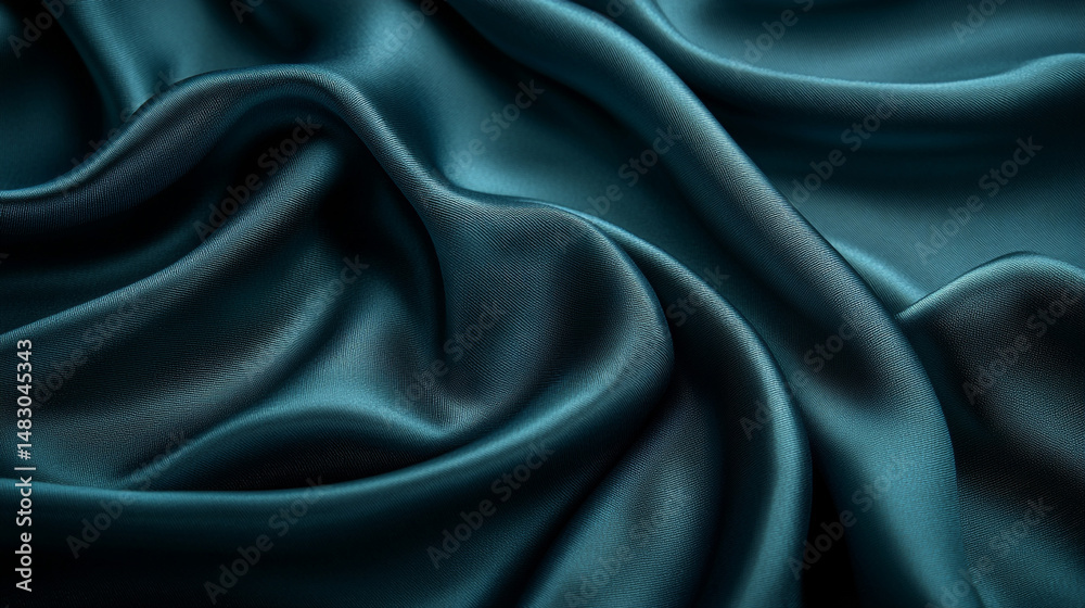 Fototapeta premium Rich Featuring Blue Navy Emerald Merging Deep Into Green