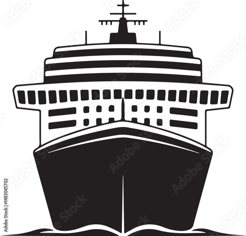 Sailing Ship on Ocean Waves Silhouette

Vintage Pirate Ship Vector Design

Modern Cargo Ship Silhouette Art

Navy Warship at Sea Silhouette Scene

Cruise Ship Under Sunset Vector