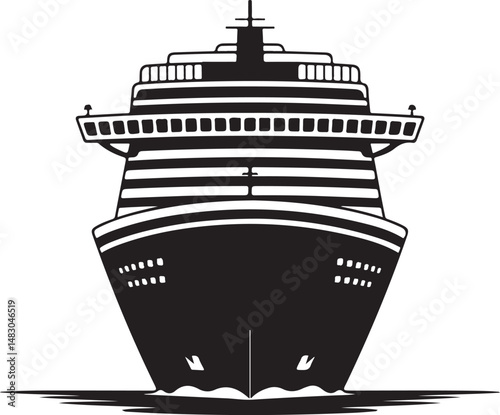 Sailing Ship on Ocean Waves Silhouette

Vintage Pirate Ship Vector Design

Modern Cargo Ship Silhouette Art

Navy Warship at Sea Silhouette Scene

Cruise Ship Under Sunset Vector