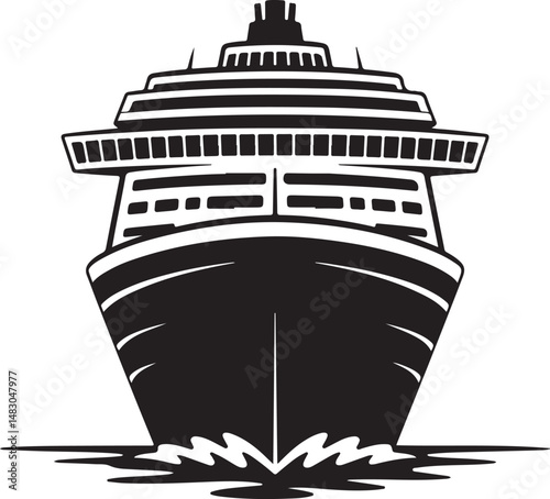 Sailing Ship on Ocean Waves Silhouette

Vintage Pirate Ship Vector Design

Modern Cargo Ship Silhouette Art

Navy Warship at Sea Silhouette Scene

Cruise Ship Under Sunset Vector