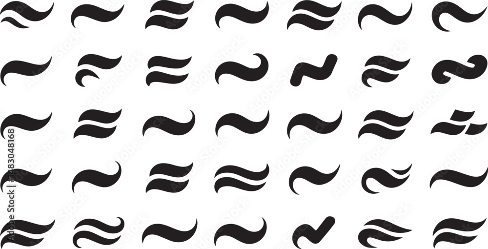 Versatile Swoosh and Swash Tail Vector Collection Suitable for Branding, Typography, and Decorative Design Elements Versatile Swoosh and Swash Tail Vector Collection Suitable for Branding, Typography, and Decorative Design Elements