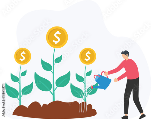Investment growth or capital appreciation, compound interest or reinvested dividends, portfolio growth or asset expansion, long-term growth or short-term returns, equity investment or stock appreciati