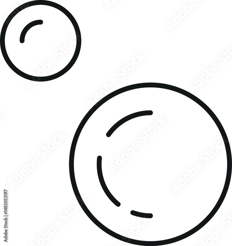 Bubble and Foam Editable Stroke for Graphics, Designs, Books, Adverts, Apps