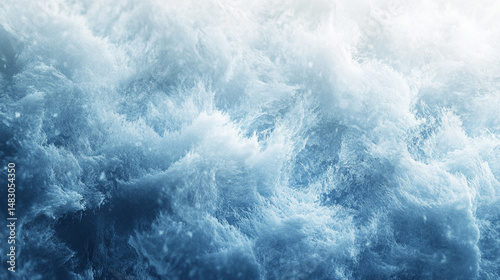 Gradient And With Crystall White Frosted Ice-Blue Gentle photo