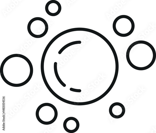 Bubble and Foam Icon for Graphic Design, Web Sites, Cards, Books, Articles