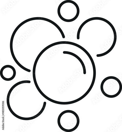 Bubble and Foam Symbol for Interface, Posts, Advertisements, Various Cards