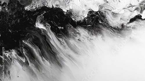 Wallpaper Mural Abstract grayscale painting texture with flowing patterns. Torontodigital.ca