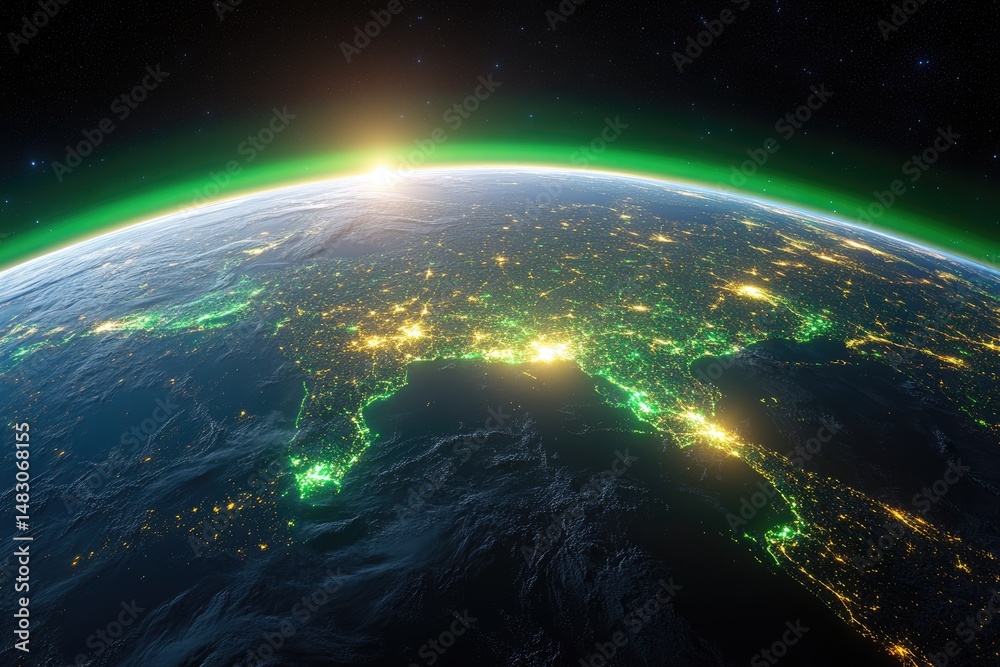 Obraz premium Earth's night lights