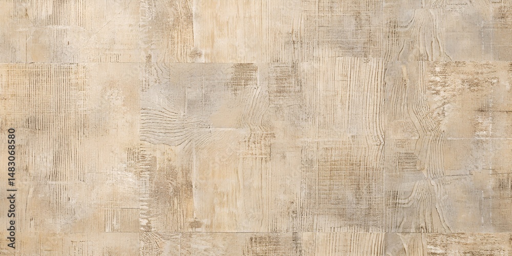 Fototapeta premium Rustic Beige Concrete Texture with Subtle Vintage Patterns - Modern Industrial Interior Wall Design