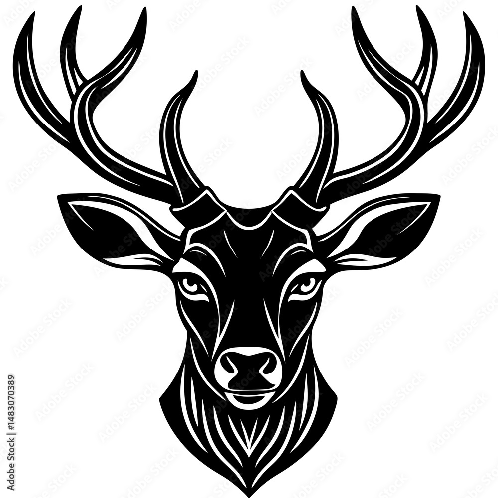 deer head vector deer head vector