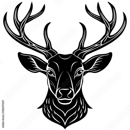 deer head vector