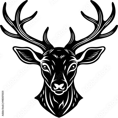 deer head vector
