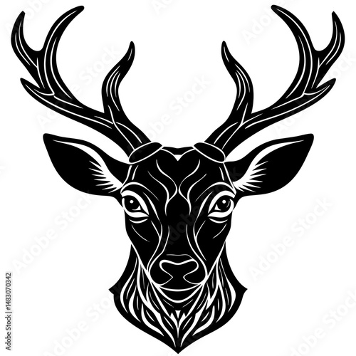 deer head vector