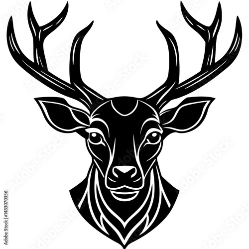 deer head vector