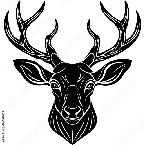 deer head vector