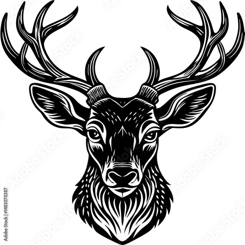 deer head vector