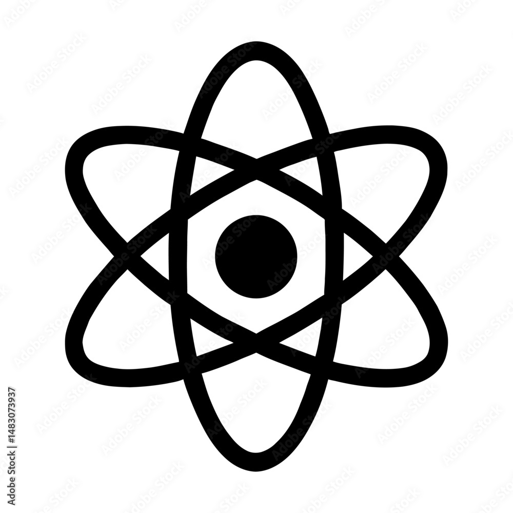 Minimalist Atomic Design on Textured Canvas.eps Minimalist Atomic Design on Textured Canvas.eps