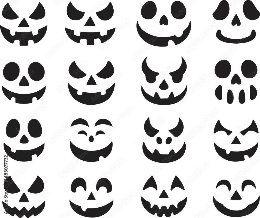 Fototapeta premium black and white icon set