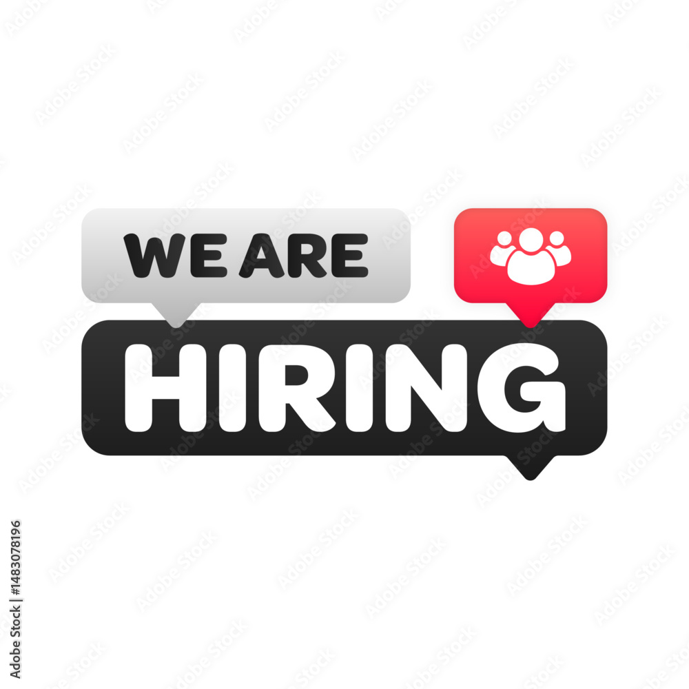 Fototapeta premium We are hiring join our team