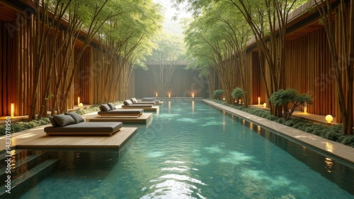 Wallpaper Mural Indoor canal scenery Torontodigital.ca