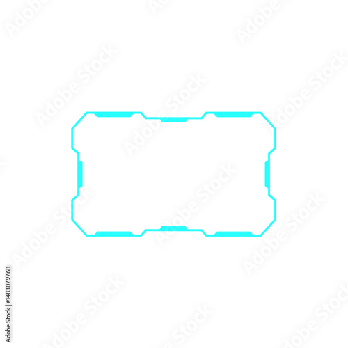 HUD digital futuristic user interface frame