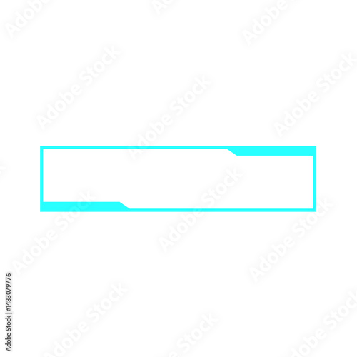 HUD digital futuristic user interface frame