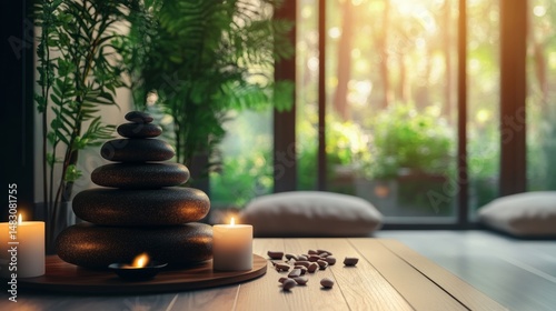 Calm, quiet workspace with a focus on wellnes