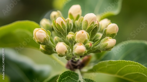 Close-up of a blooming tree in spring 