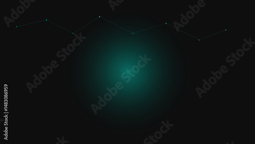 Geometric Constellation Abstract Background with Vector Lines and Dots