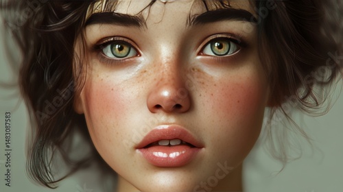 Create a character who is obsessed with perfecting their face