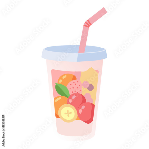 Fruit Smoothie Cup Icon