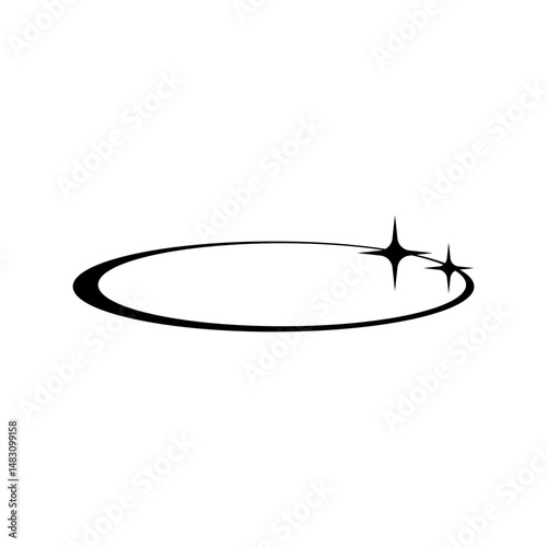 Modern minimalist star. Trendy elements for social media or poster design.