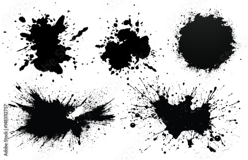 Handmade Ink Blots and Smudges for Design