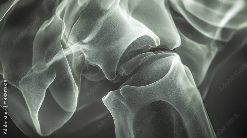 Obraz premium Detailed anatomical view of a joint