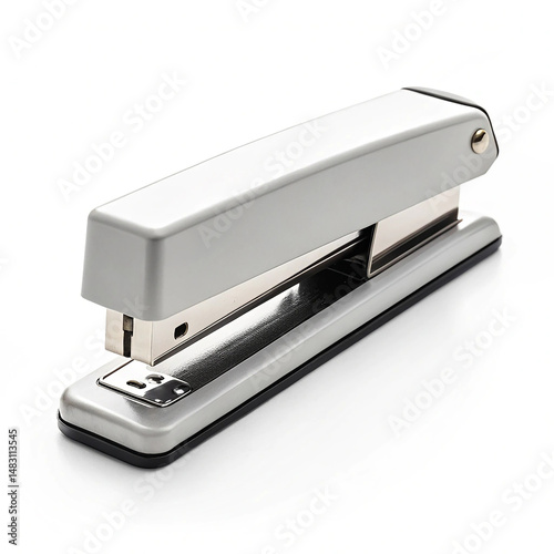 Sleek stapler with staple remover on white background