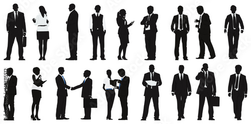 silhouettes of people