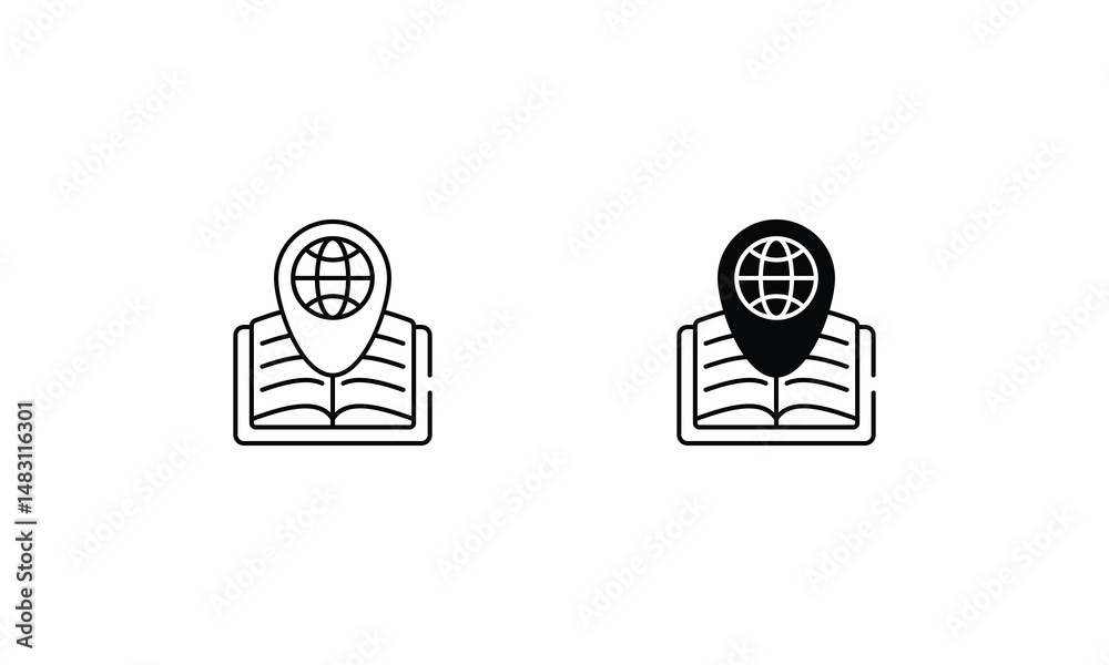 Fototapeta premium Online Education icons set vector stock illustration