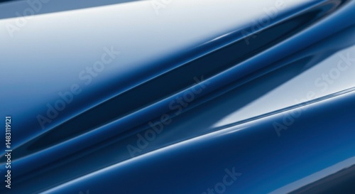 Deep indigo abstract curves elegant design luxurious smooth texture