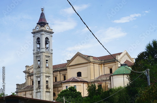 Bell tower of the cathedral of Oppido Mamertina, Calabria, Italy