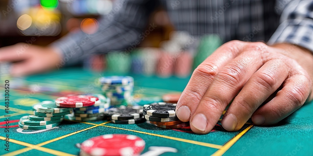 Fototapeta premium photo of casino gambling