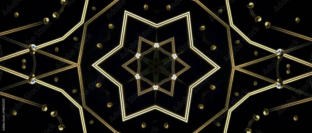 Kaleidoscopic image with variable figures.