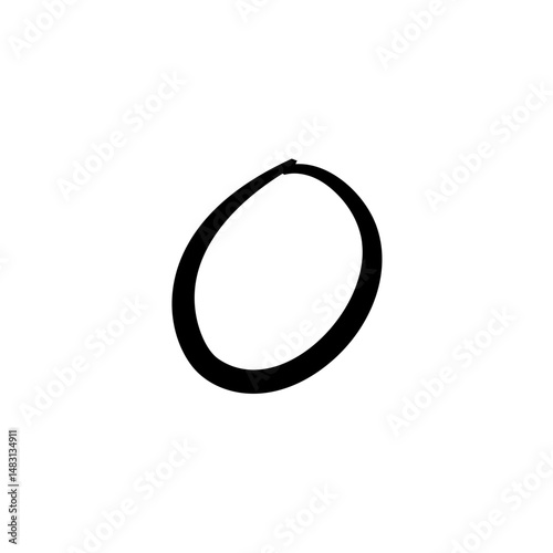 Hand drawn Phoenician alphabet