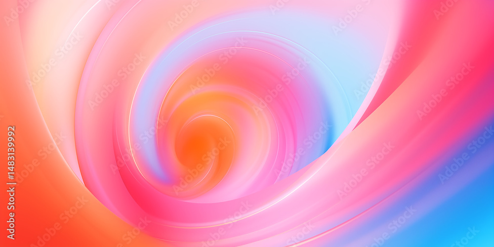 Obraz premium Soft Pastel Spiral