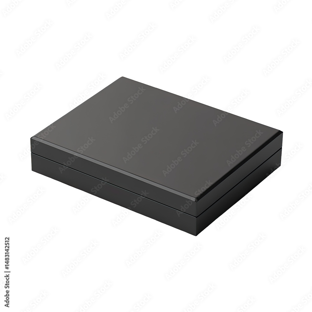 Fototapeta premium Rectangular black storage box
