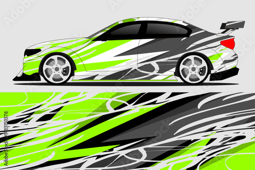 Sporty car design with dynamic graphics on display (2)
