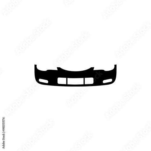 Plastic Car bumpers icon isolated on white background