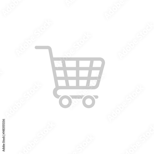 Trolley icon. Shopping Cart Icon isolated on white background