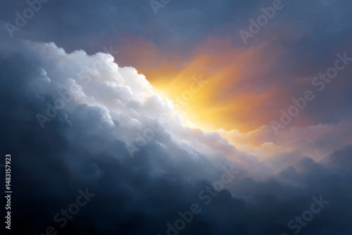 Dramatic ascent of elijah in fiery chariot amidst glowing sunrise clouds for biblical-inspired art and spiritual design