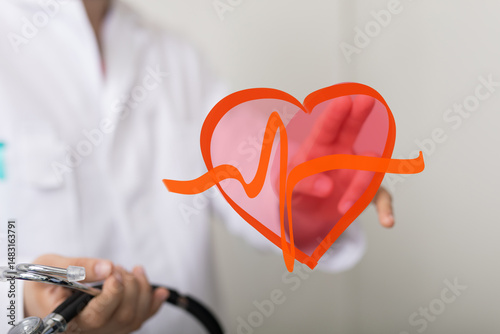 Image of a doctor's hand ho...