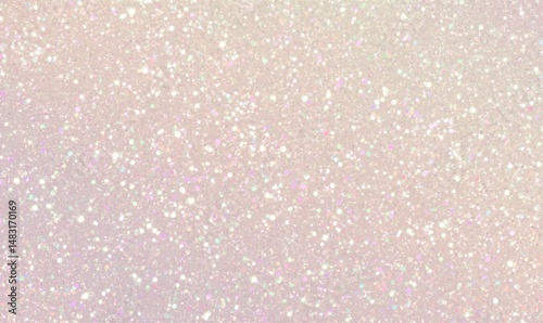 Pastel cream glitter background with sparkling texture